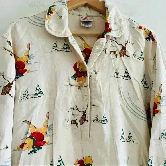 Vintage Disney Midi Pajama Gown Vinnie The Pooh XS-S - Picture 6 of 11